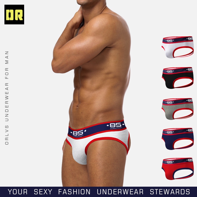 Sexy men's cotton thong jockstrap