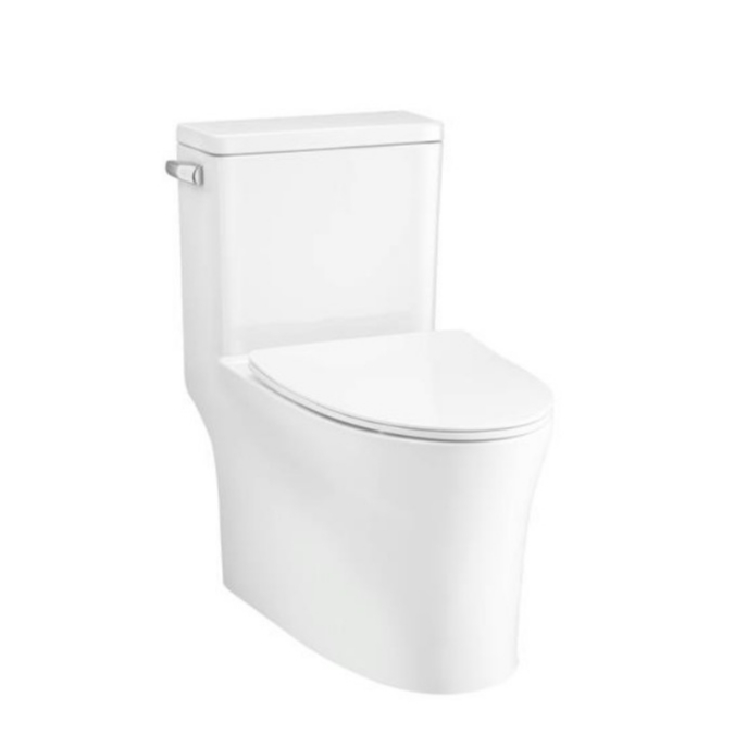 COTTO สุขภัณฑ์แบบชิ้นเดียว (ชนิดท่อลงพื้น) C105617 วิสต้า กดข้าง