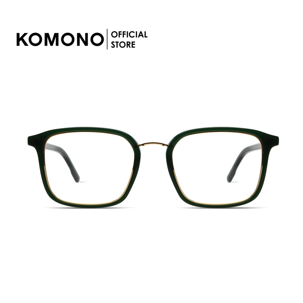 KOMONO Alden Hunter กรอบแว่นตา ทรงสี่เหลี่ยมผืนผ้า สีเขียวทอง