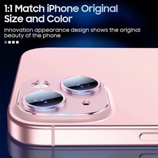 Hoerrye พร้อมตัวป้องกันเลนส์กล้อง iPhone 15 /15 Plus กระจกโปร่งใส 17 /16 ฝาครอบหน้าจอกล้องด้านหลังกระจกนิรภัยโลหะ HD
