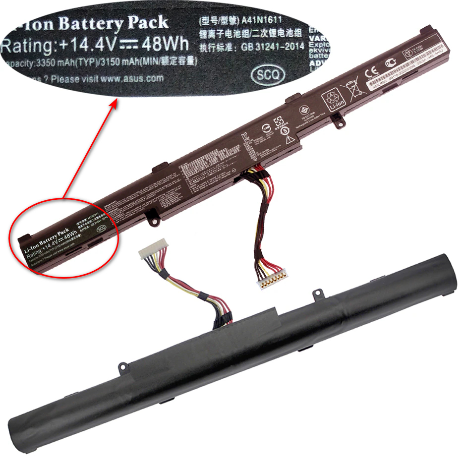 🔥Battery Asus ของแท้ GL553VD , GL533v, FX553V A41N1611 GL553ve
