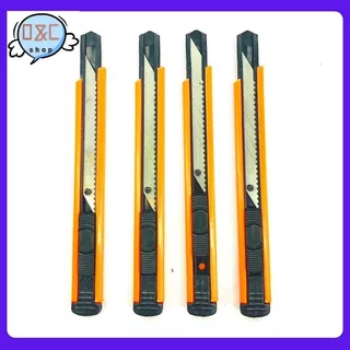 มีดคัตเตอร์อเนกประสงค์ รุ่น D1003 9 MM คัตเตอร์ด้ามแสตนเลส คัทเตอร์ อุปกรณ์สำนักงาน คัตเตอร์พกพา เครื่องเขียน ขนาดพกพา