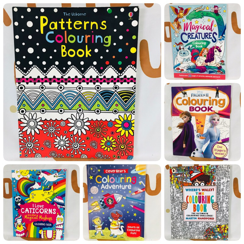 รวมปก หนังสือ Colouring Book ปกอ่อนมือสอง-AL3