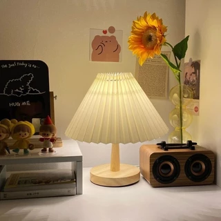 โคมไฟตั้งโต๊ะ LED ⭐ สไตล์มินิมอล ญี่ปุ่น เหมาะสำหรับวางหัวเตียง พร็อพถ่ายรูป ฉากถ่ายรูป และของตกแต่งห้องนอน