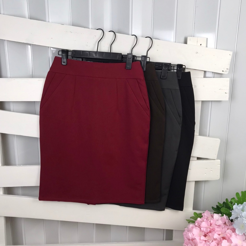 artskirts กระโปรงทำงาน ทรงตรง ผ้าโรเชฟ รหัส007-602/007-603/007-608/007-704