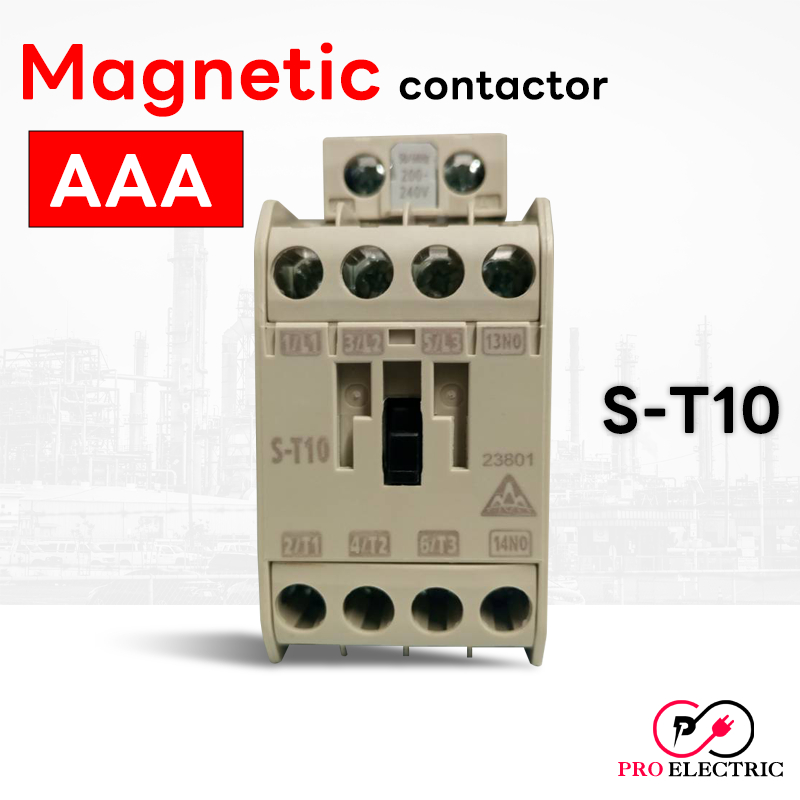AAA แมกเนติก คอนแทคเตอร์ ST-10 Coil 220V/380V Magnetic Contactor S-T10