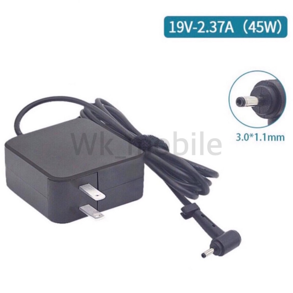 Acer ไฟ 45W 19v 2.37a แบบตลับ ขนาด 3.0 * 1.1 mm อะแดปเตอร์ ชาร์จไฟ โน๊ตบุ๊ค Spin Swift Notebook Adapter Charger