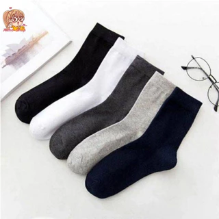 annacny ถุงเท้าข้อยาว 🧦โทนสีพื้น ขนาดFree size ผ้าหนาพิเศษ 🎁 พร้อมส่ง S20