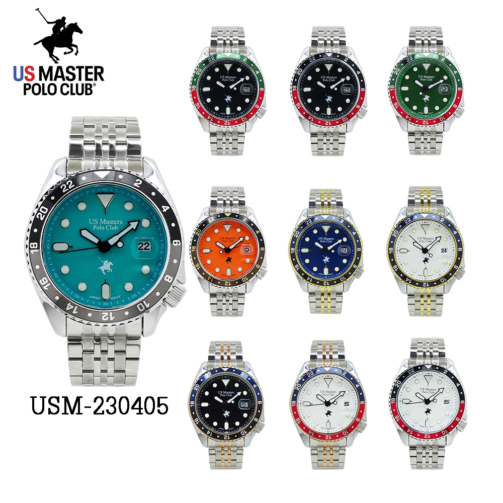 US Master Polo Club นาฬิกาข้อมือผู้ชาย สายสแตนเลส รุ่น USM-230405