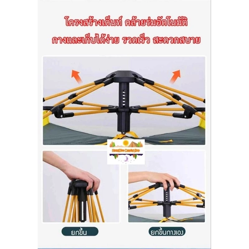 เต็นท์สนามกางอัตโนมัติ ขนาด 3-4 คน thumbnail 5