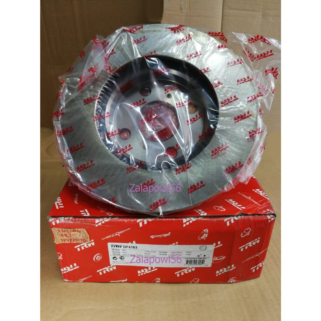 เบรค ดิสเบรค จานดิสเบรคTRWคู่หน้า VIOS ปี 03-06 NCP42 TRW DF4163 ราคาต่อ 1คู่ของใหม่