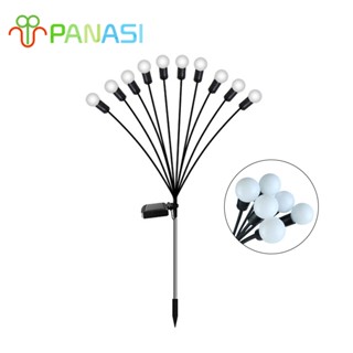 Panasi 8LED ไฟโซล่าเซลไฟประดับไฟกระพริบไฟตกแต่งต้นไม้ปลอมดอก…