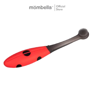 Mombella แปรงสีฟันมัมเบล่าเต่าทอง ของแท้จากอังกฤษ ปลอดภัยมี มอก. แปรงสีฟันซิลิโคนเด็กอ่อน ทำจากซิลิโคนฟูดเกรดสำหรับเด็ก