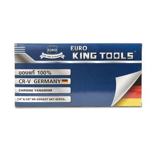 EURO KING TOOLS ชุดเครื่องมือ ประแจ ชุดบล็อก 40 ชิ้น ขนาด 1/4 socket set