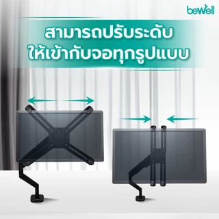 Bewell อะแดปเตอร์ สำหรับจอที่ไม่มีรู VESA ยึดกับจอคอม รองรับจอขนาด 13-27 นิ้ว รับน้ำหนัก 8 kg