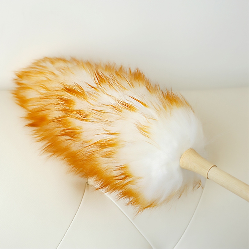 Happylife ไม้ปัดฝุ่นขนแกะ ไม้ปัดฝุ่นรถยนต์ ขนหนานุ่มฟู ด้ามยาวสุดคุ้ม ขนาด60ซม. - รูปที่ 2