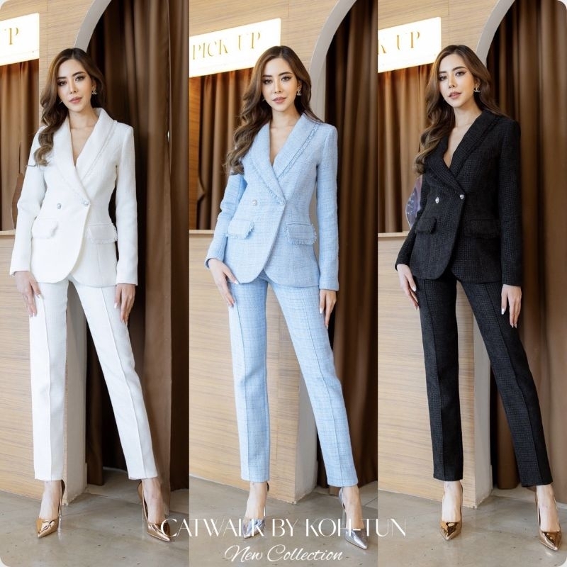 CW สูทออกงานหรูผ้าทวิต