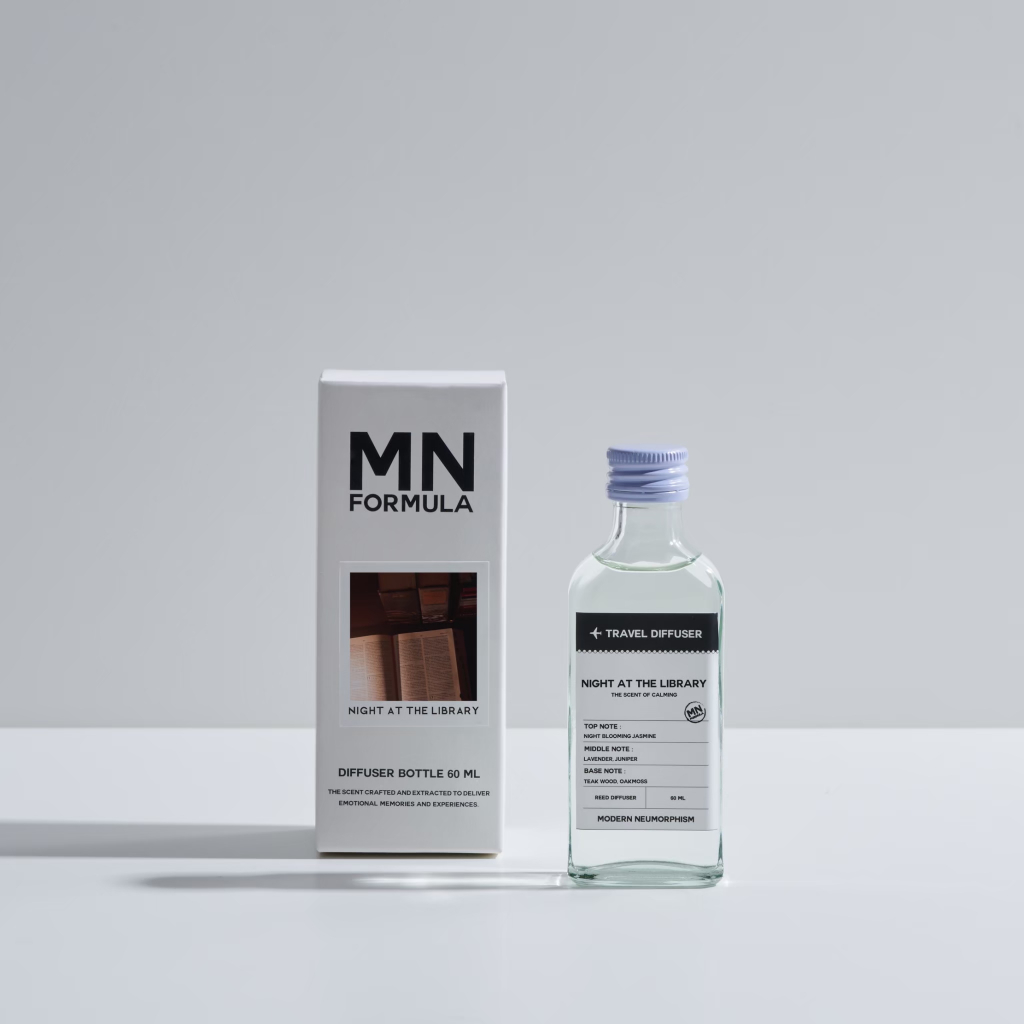 MN FORMULA Travel Diffuser กลิ่น Night at the Library ก้านไม้หอมกระจายกลิ่น ก้านไม้หอม กลิ่นห้องสมุดค่ำคืน ช่วยสมาธิ
