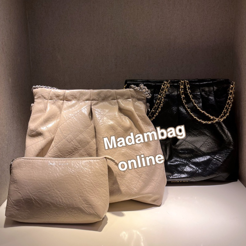 CHARLES & KEITH Duo Double Chain Bag ใบเล็ก /ใบใหญ่ กระเป๋าสะพายไหล่