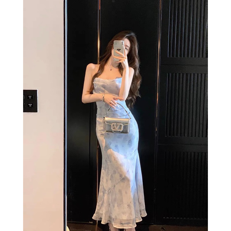 Mogwany พรี Janie Daisy Dress มีซับใน ปรับสายได้