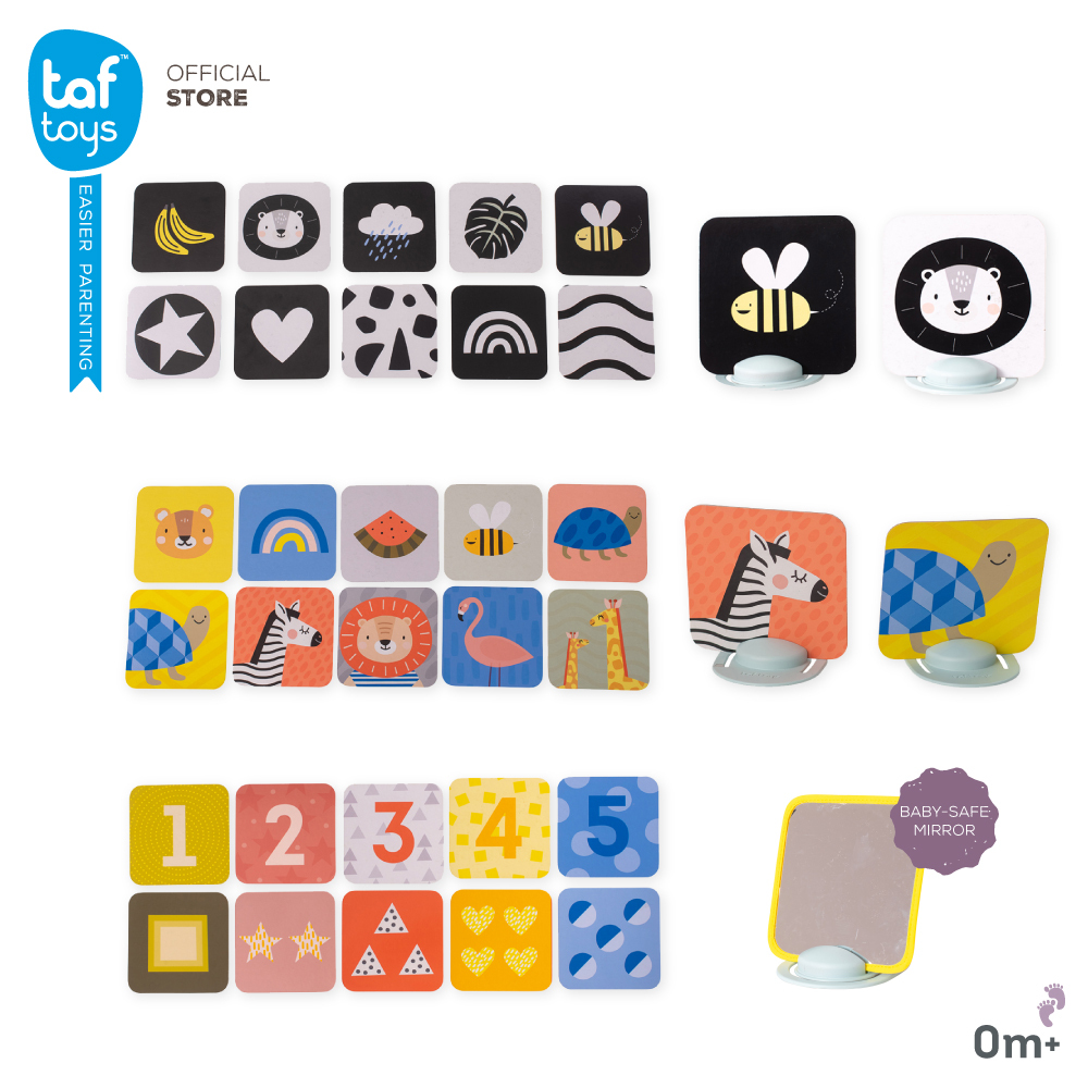 Taf Toys บัตรรูปภาพ My 1st Tummy-time Cards ของเล่นเสริมพัฒนาการ 0-3 ขวบ
