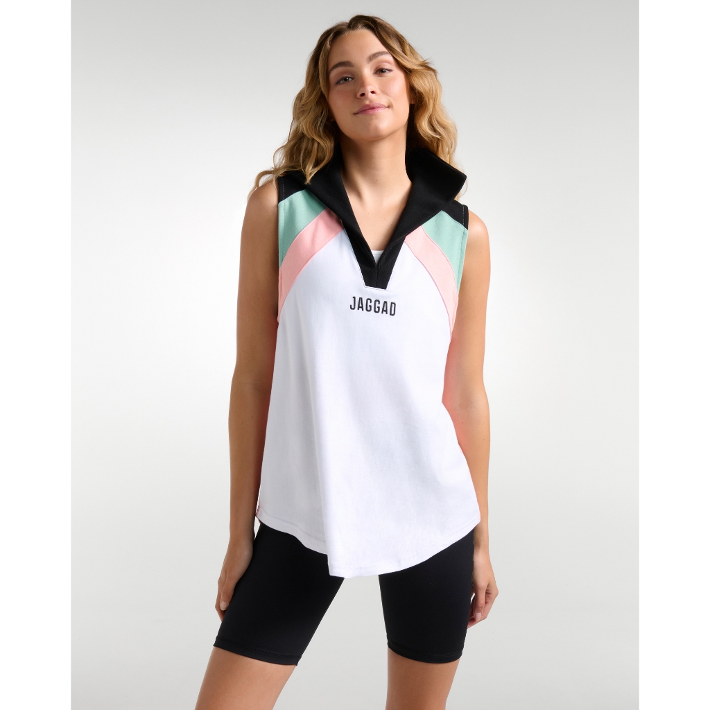 Venice High Neck Panelled Tank