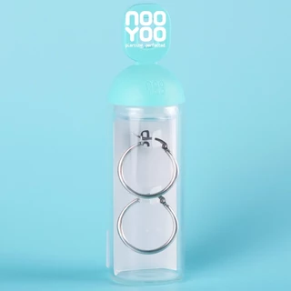 NooYoo ต่างหูสำหรับผิวแพ้ง่าย Hoop Earring 2.5cm Surgical Steel