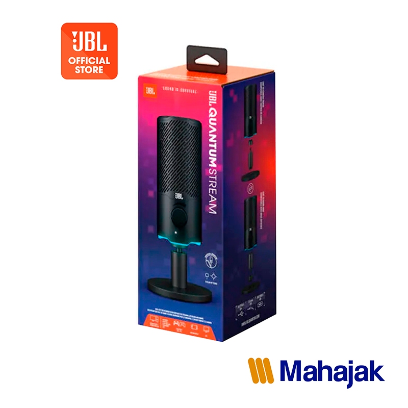 JBL Quantum Stream ไมโครโฟนคอนเดนเซอร์สำหรับสตรีมเมอร์ รับเสียงได้ทั้งแบบทางเดียวและรอบทิศทาง