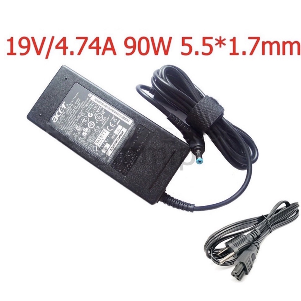 Adapter Acer(เล็ก)19V/4.74A   5.5x1.7mm แถมสาย AC (รับประกัน 3 เดือน) - รูปที่ 4