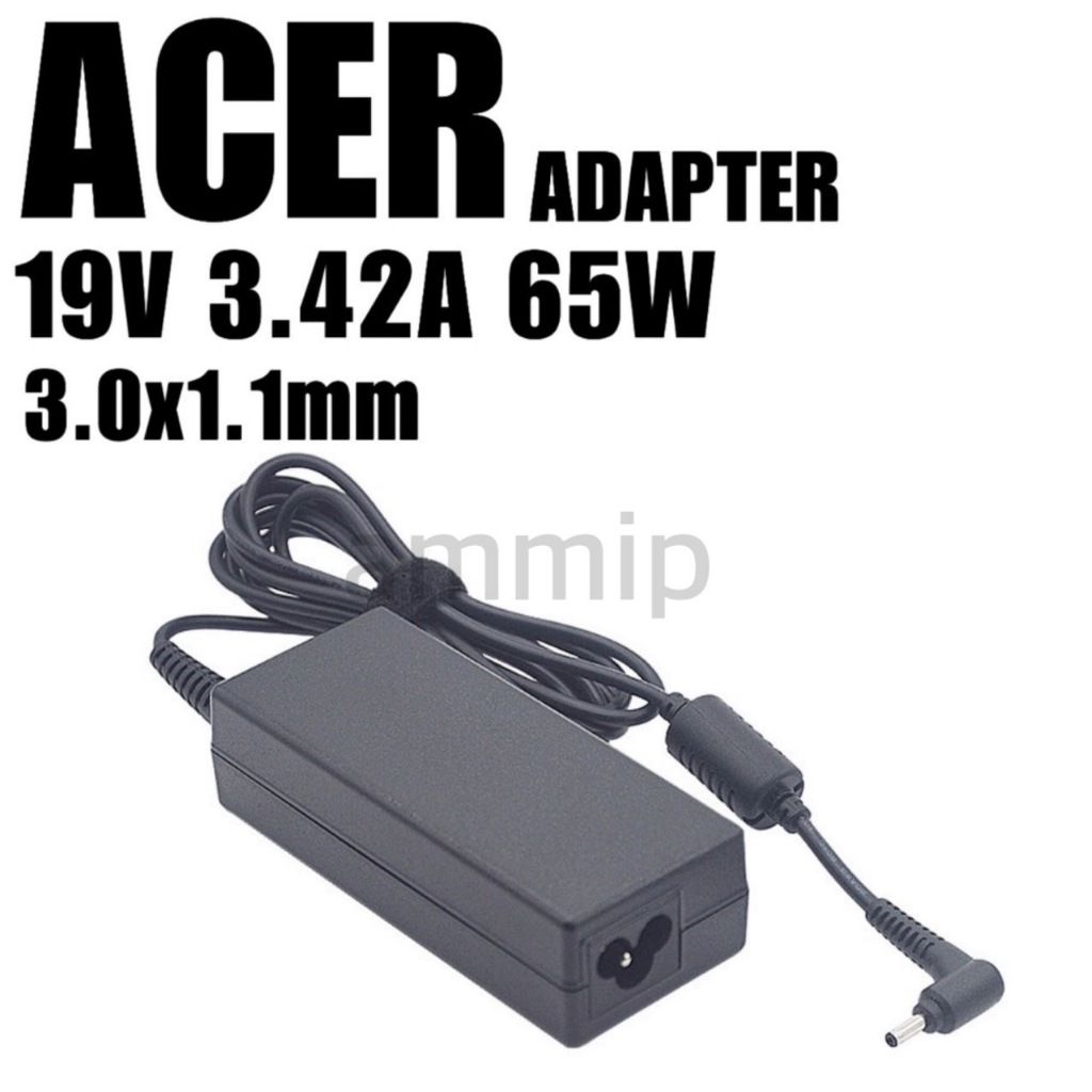 Acer ตลับ 65W 19v 3.42a 3.0 * 1.1 mm อะแดปเตอร์ ชาร์จไฟ โน๊ตบุ๊ค Spin Swift Notebook Adapter Charger Swift 3 SF314-52