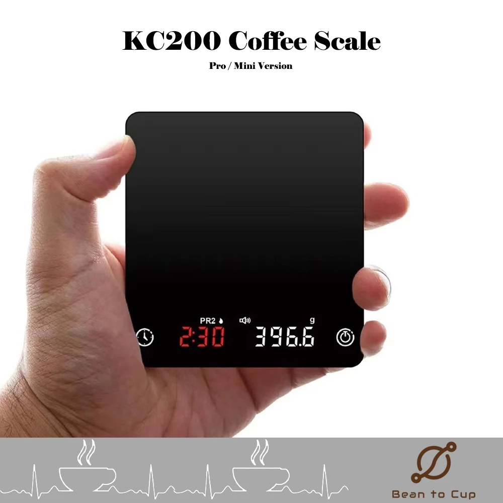 KC200 Coffee Scale (Pro / Mini) // เครื่องชั่งกาแฟ ตาชั่งมัทฉะ สีดำ สีขาว พกพาสะดวก ใช้แบต