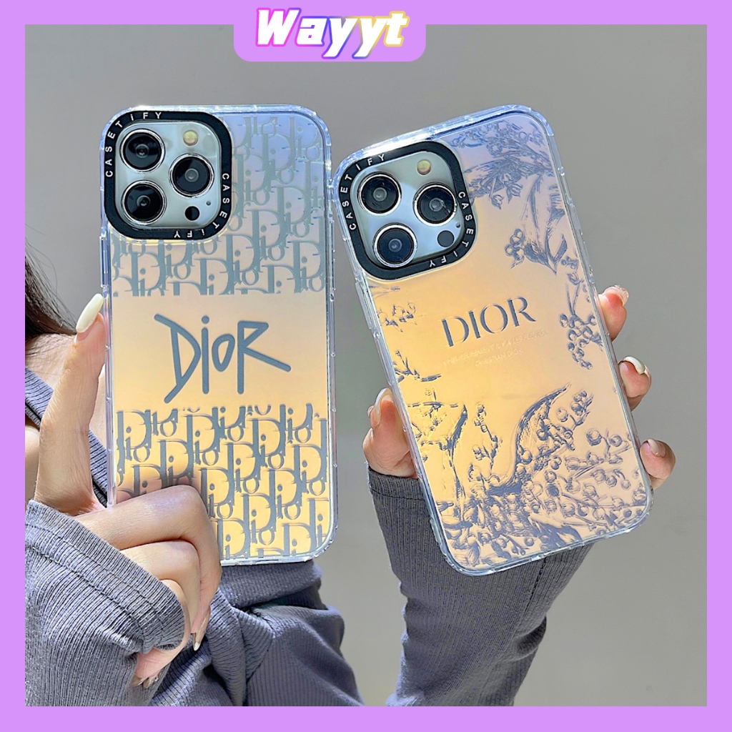 💖จัดส่ง24ชม💖iPhone 14 13 12 11 Pro Max เคส for เคสไอโฟน11 แฟชั่น บางเบาพกพาง่าย แบรนด์ Dior  การชุบ 