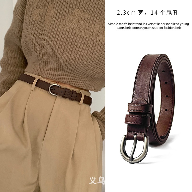 พร้อมส่งจ้า เข็มขัดผู้หญิง งานหนัง PU ใส่เก๋ๆๆ เท่ห์มากๆๆๆ ยาวพิเศษถึงเอว 43 นิ้ว