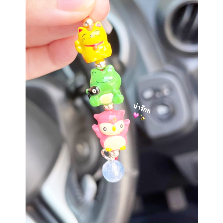 Fukuatsume-strap แมว กบ นกฮูก (5.5 cm)(*แมว = โชคลาภ การงาน*กบ = ความสุข,โชคดี*นกฮูก = การอยู่ดี กินดี ไม่ลำบาก มี 4 แบบ - รูปที่ 5