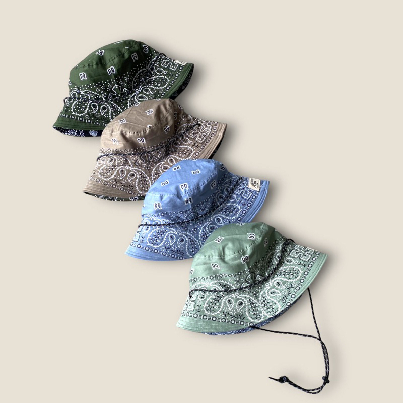หมวกบักเก็ต ลายผ้าเช็ดหน้า Bandana