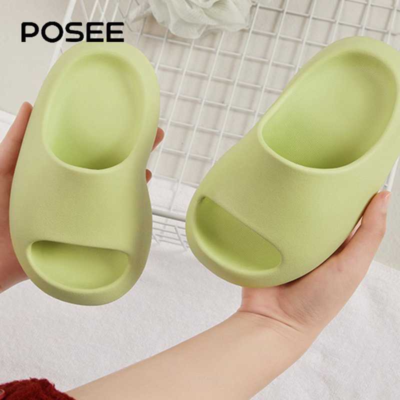 POSEE รองเท้าแตะเด็ก รองเท้าเด็กผู้ชาย เด็กผู้หญิง เบา สวมใส่สบายEVAวัสดุพรีเมี่ยมสีชัดสวย