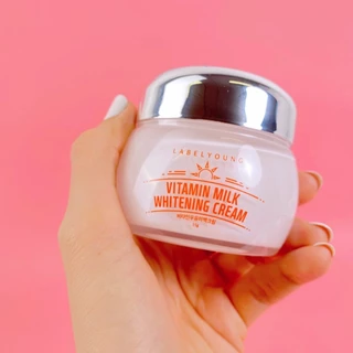 พร้อมส่งในไทย 🇹🇭แท้ 100% ใช้โค๊ดลด 100 ในไลท์ ลดอีก🔥ครีมหน้าสด LABELYOUNG Vitamin Milk Cream