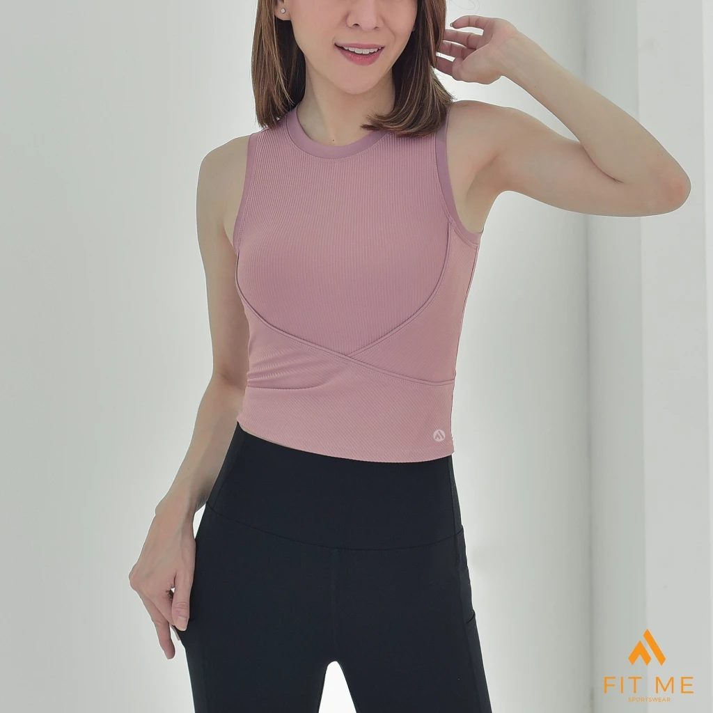 Simply Bra เสื้อสปอร์ตบรา สปอร์ตบราเต็มตัว มีฟองน้ำ เสื้อกล้ามมีบรา บราโยคะ ตัวยาว ใส่สวย FitMeSportswear