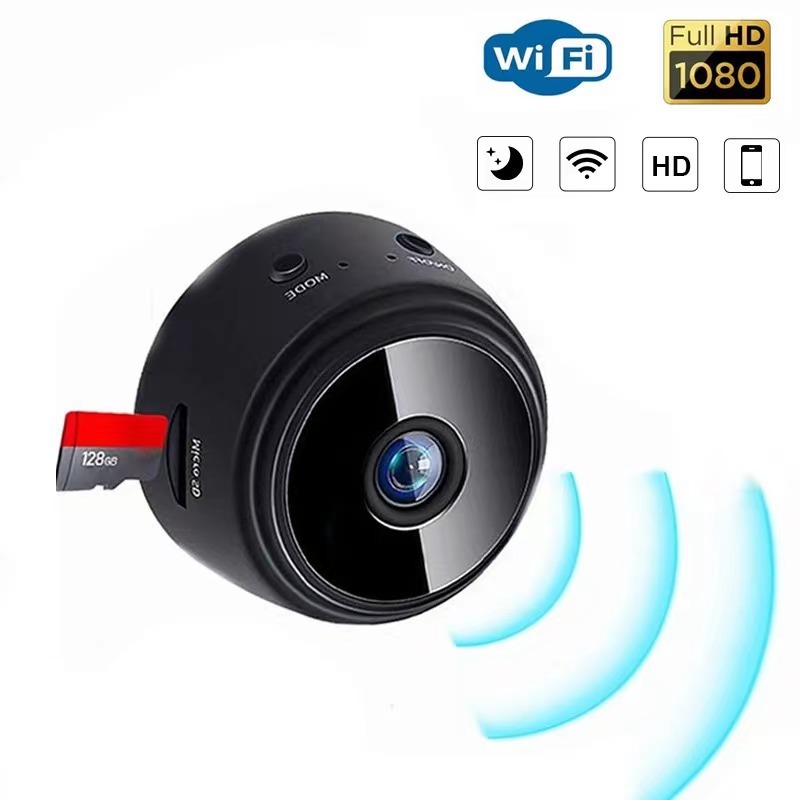 A9 กล้องไร้สาย HD สมาร์ท WiFi กล้องระยะไกล 1080 P Night Vision กีฬา DV กล้อง