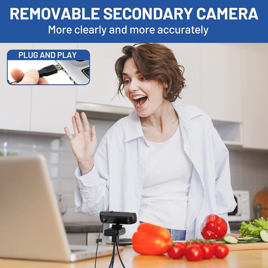 Hale กล้องเว็บแคม 2K 4K WEBCAM FULL HD ไลฟ์สดแนวตั้งได้ กล้องสตรีมเกมส์ ไลฟ์สด ประชุม V13 V14 4K