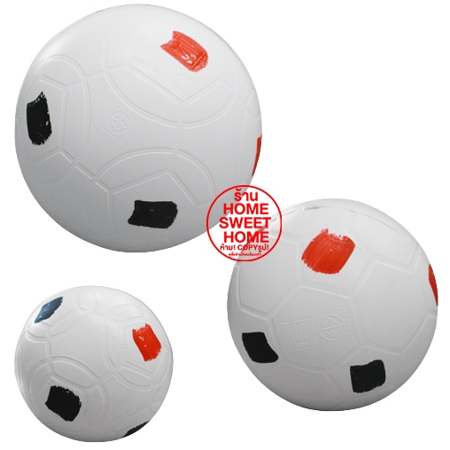 **ค่าส่งถูก**ลูกบอลพลาสติก (แบบแข็ง) ลูกบอล ลูกฟุตบอลลพลาสติกสีขาว football ball soccer plastic clearance