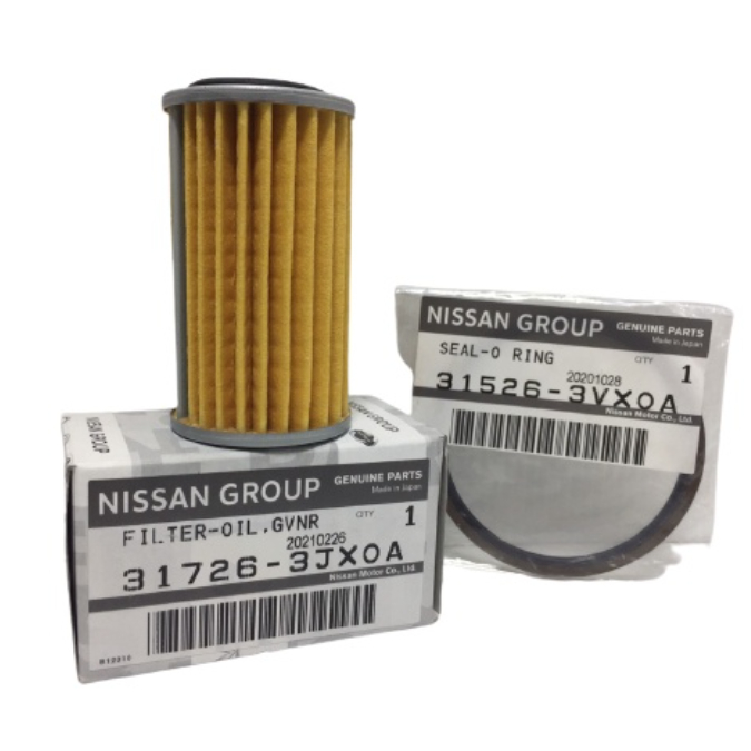 ชุดกรองน้ำมันเกียร์ + โอริงฝาครอบกรองเกียร์ NISSAN X-TRAIL T32, TEANA L33 แท้ NISSAN