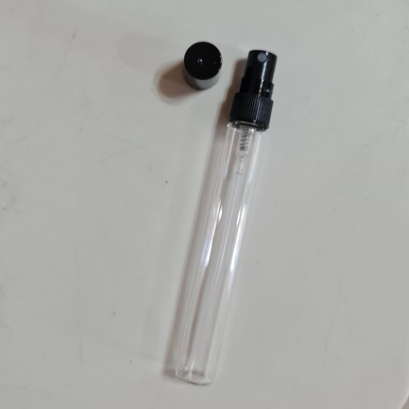 【M&P】ขวดสเปร์ยแก้วเปล่า ฝาพลาสติกใส ดำ ขาว 10ml ขวดเสปร์ยสำหรับพกพา