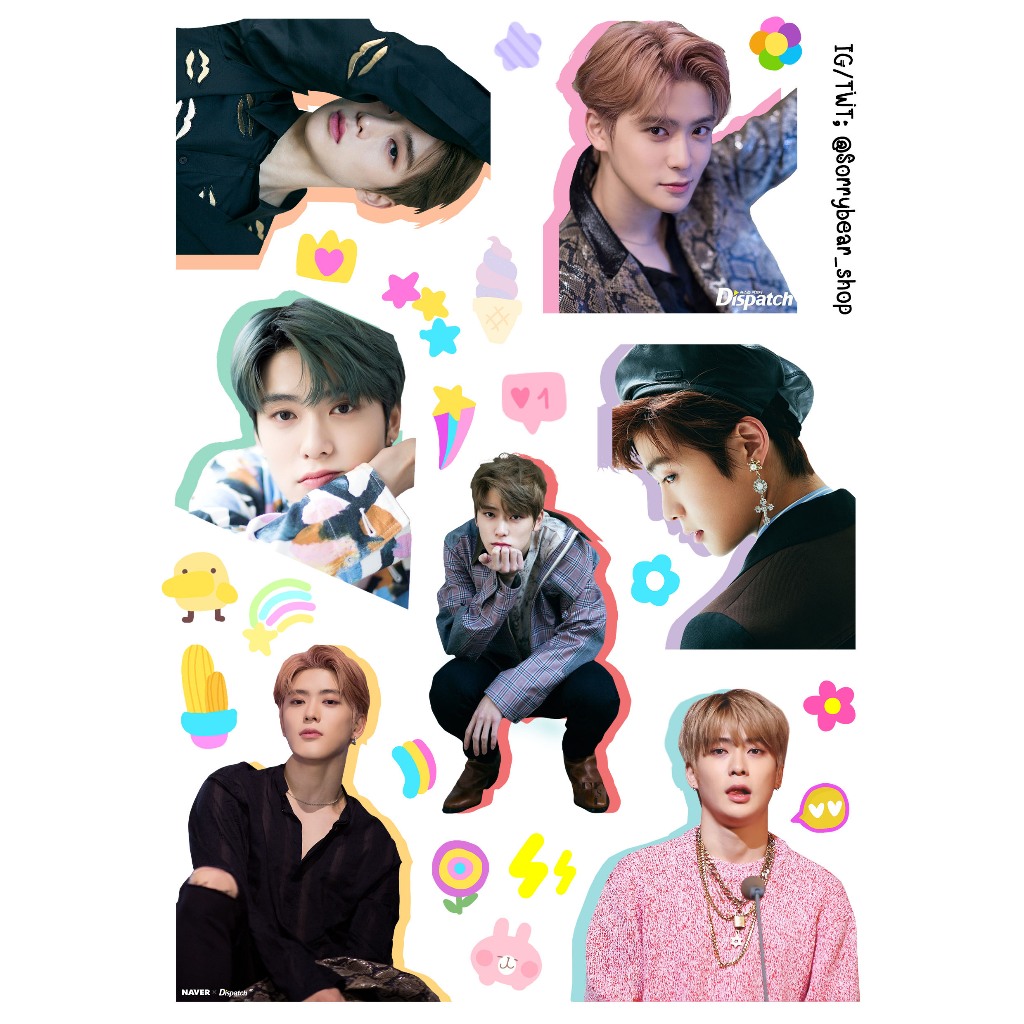 NCT Jaehyun Sticker Die-Cut สติ๊กเกอร์ NCT แจฮยอน ไดคัท กันน้ำ/เรซิ่น