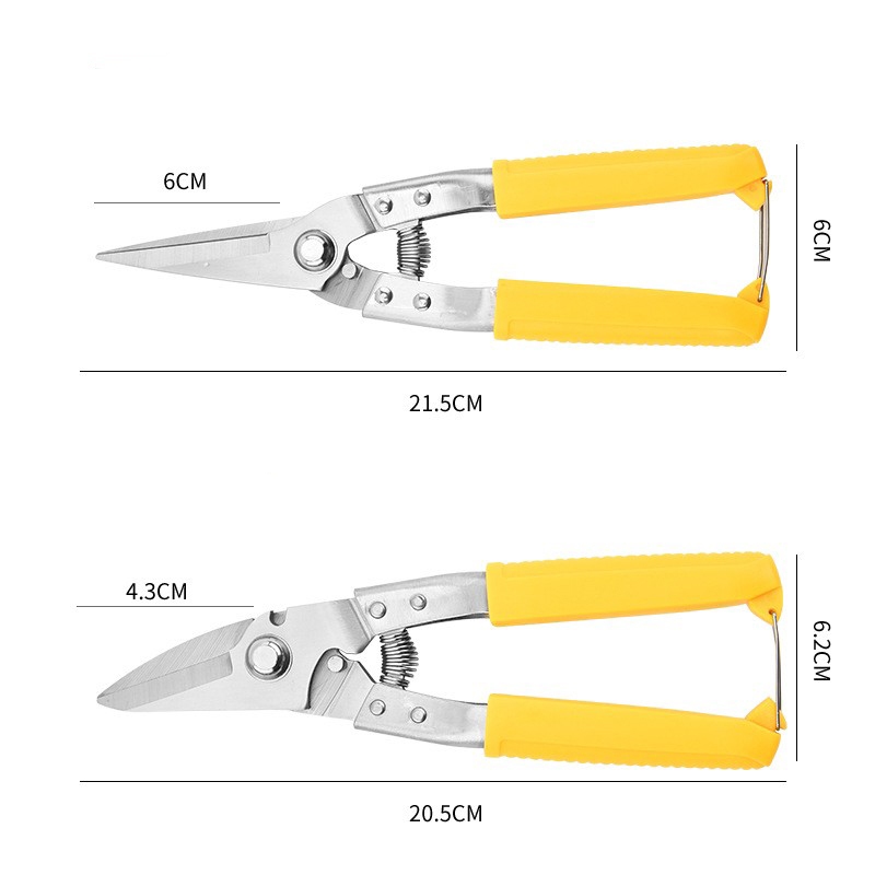 กรรไกรตัดโลหะ สแตนเลส ตัดซีลาย ตัดสังกะสี ตัดแผ่นมิเนียม กรรไกรตัดกิ่งไม้ กรรไกรอเนกประสงค์ - รูปที่ 7