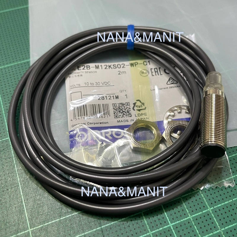 E2B-M12KS02-WP-C1 หัว M12 จับโลหะ NPN NO พร้อมส่งในไทย🇹🇭
