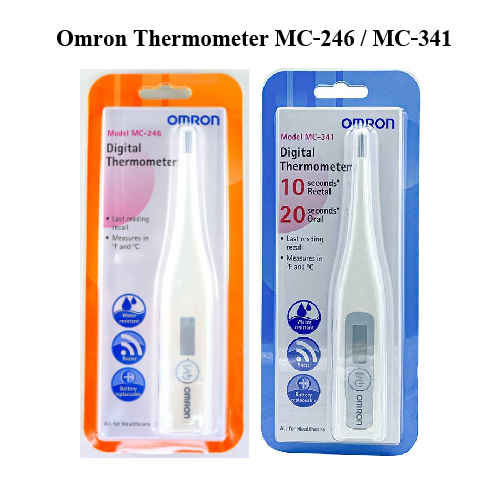 Omron ปรอทวัดไข้ดิจิตอล Digital Thermometer MC-246/Omron Digital Thermometer ปรอทวัดไข้ ดิจิตอล ออมรอน รุ่น MC-341