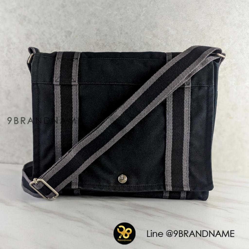 Hermes Black Canvas Fourre Tout Vassus Messenger Bag	มือสอง ก่อนสั่งซื้อทักแชทกอ่นนะคะ