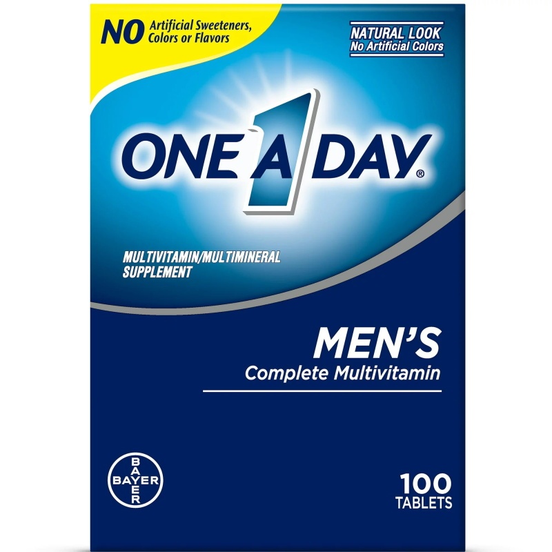 One A Day Men's Multivitamin 100 Tablets วิตามินสำหรับผู้ชาย  100 เม็ด วิตามินสำหรับผู้ชาย