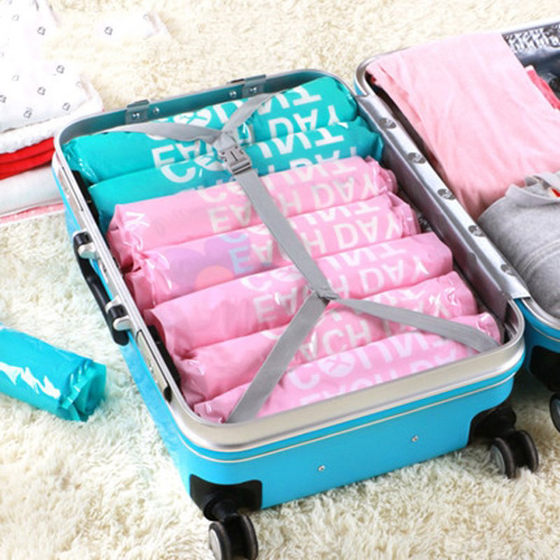 ShopAt.Two[DR-5503] แพ็ค 6 ชิ้น ถุงสูญญากาศ แบบมือม้วน ถุงจัดเก็บของ ป้องกันฝุ่น